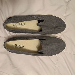 Ralph Lauren grey flats